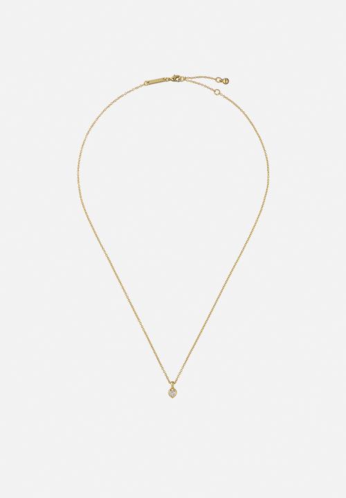 Ted Baker - Harlow mini crystal heart pendant necklace - gold