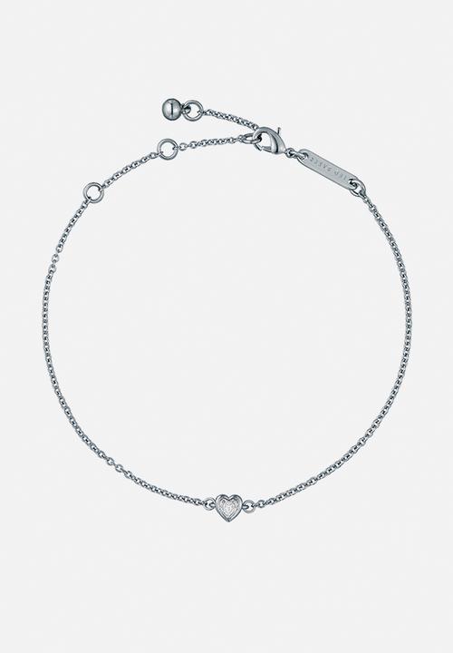 Ted Baker - Halle mini crystal heart bracelet - silver