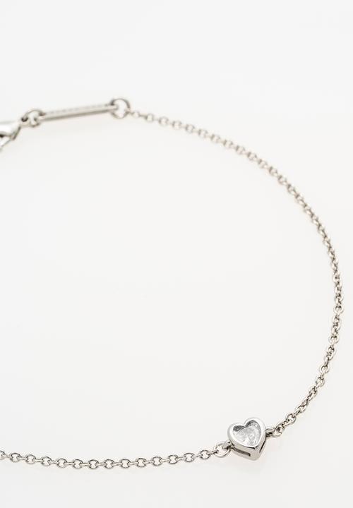 Ted Baker - Halle mini crystal heart bracelet - silver