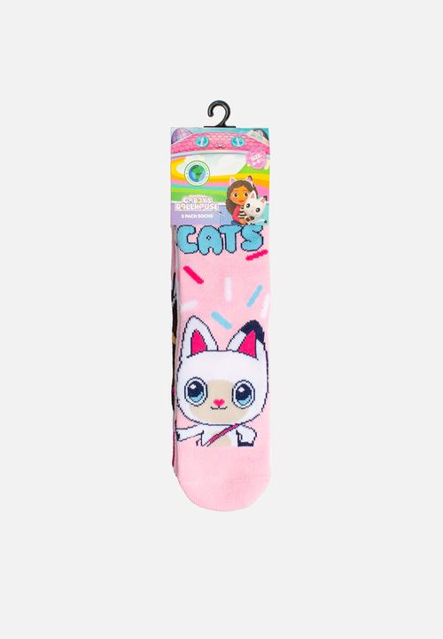 Character Group - Gabby's Dollhouse 3 Pack Anklet Socks  - Multi