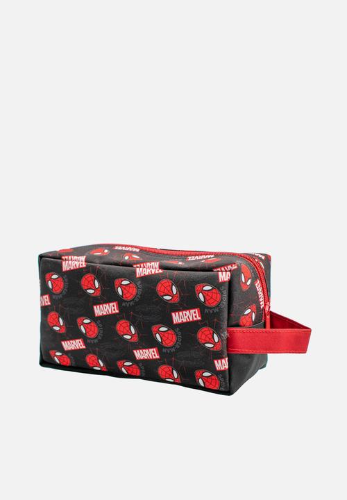 Character Group - Spiderman Toiletry Bag - Red & Black
