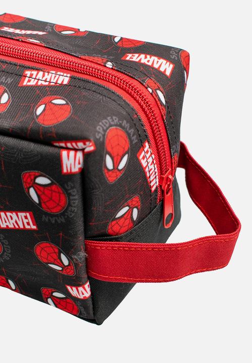 Character Group - Spiderman Toiletry Bag - Red & Black