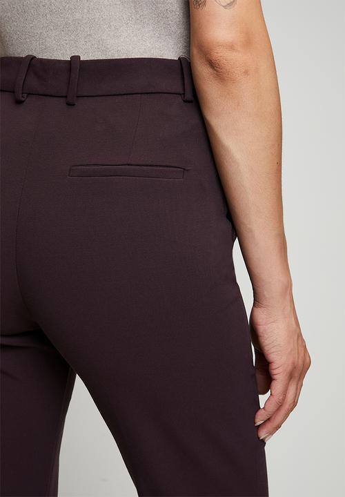 MANGO - Trousers emma - dark purple