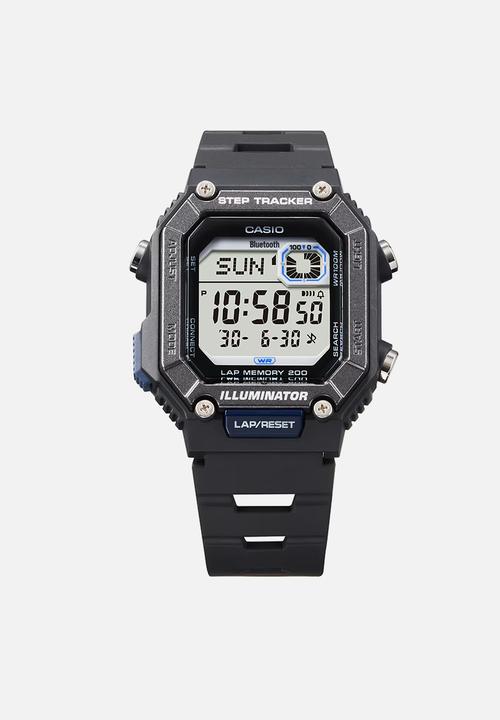 Casio - Digital World Time Bluetooth - Black