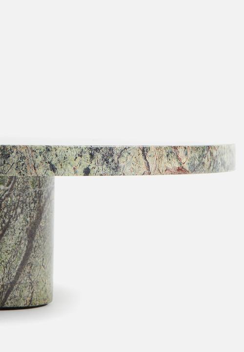 H&M - Marble cake stand - green
