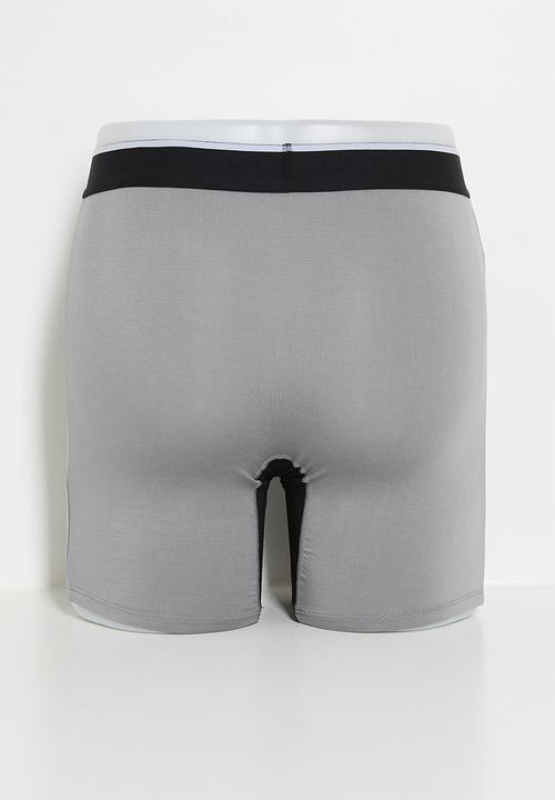 Cotton On - 2 Pack Mens Sport Trunk - Black/Grey