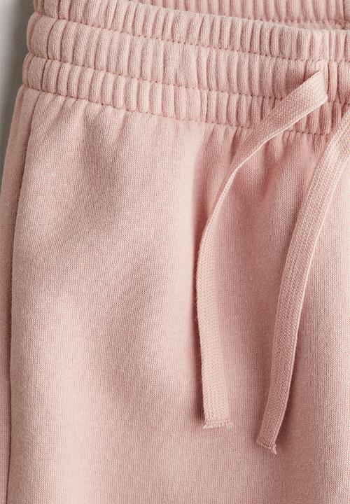 H&M - Brushed-inside joggers - powder pink