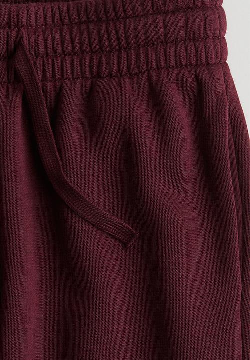 H&M - Brushed-inside joggers - dark red