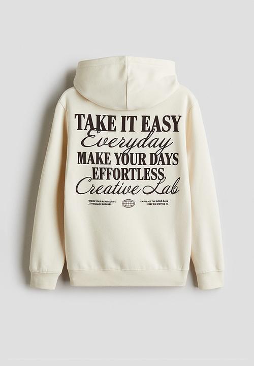 H&M - Hoodie - cream everyday
