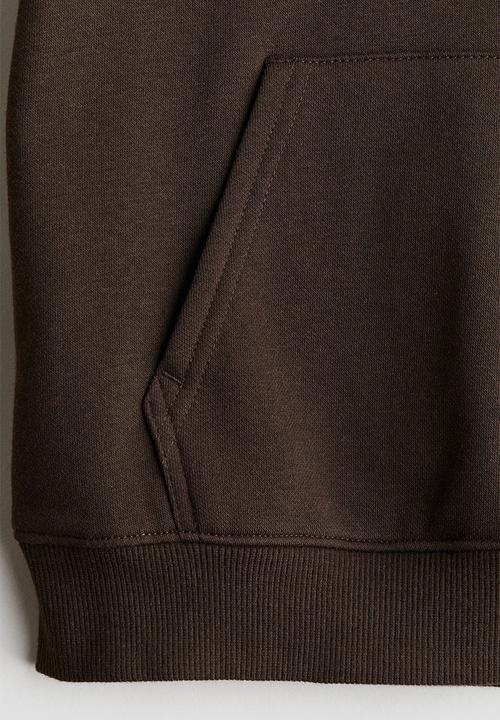 H&M - Hoodie - dark brown skater
