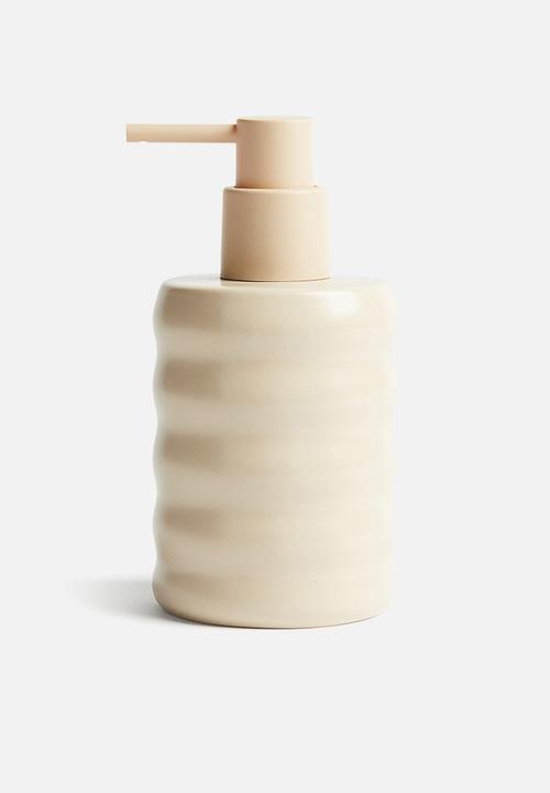 H&M - Stoneware soap dispenser - light beige
