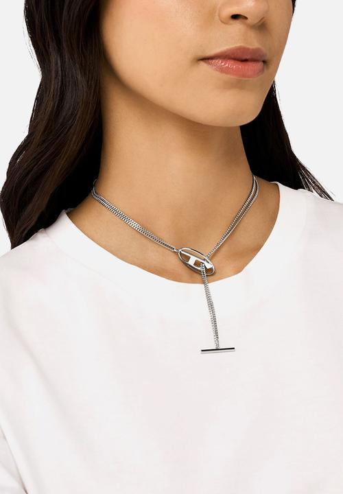 Diesel  - Stainless Steel Chain Necklace DX1534040 - Silver