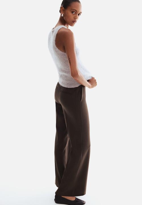 H&M - Bootcut trousers - dark brown
