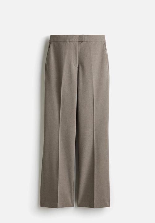 H&M - Bootcut trousers - greige marl