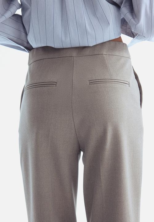 H&M - Bootcut trousers - greige marl