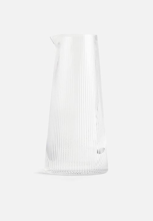 H&M - Fluted glass carafe - transparent