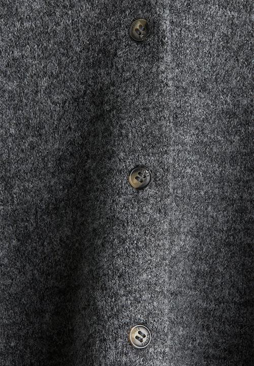 H&M - Knitted cardigan - dark grey marl 