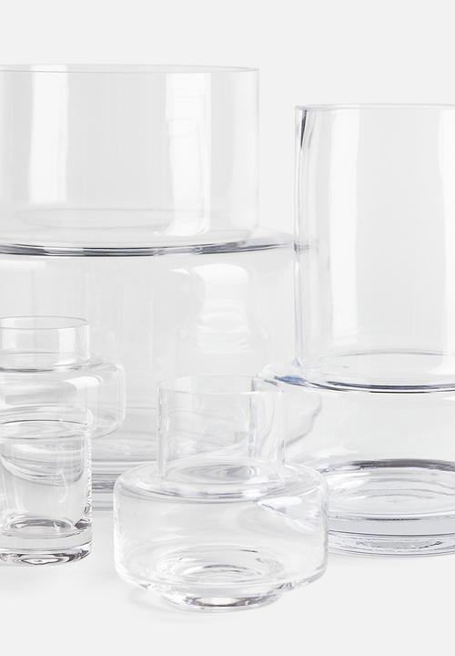 H&M - Extra-small tiered glass vase - transparent