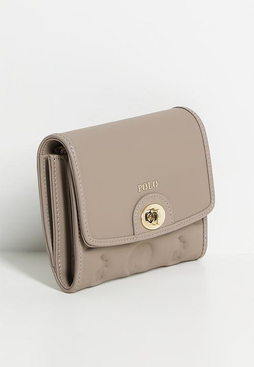 POLO - Luna trifold purse - mushroom