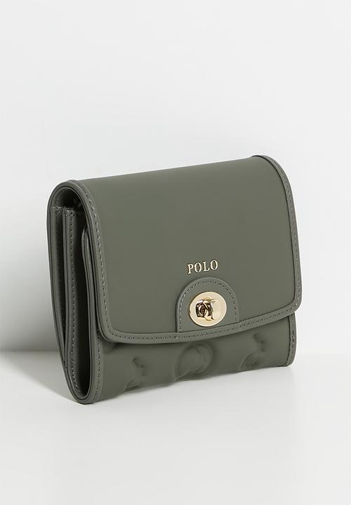 POLO - Luna trifold purse - olive