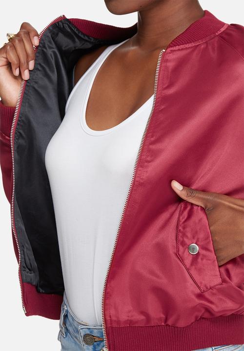 Glamorous - Satin bomber 