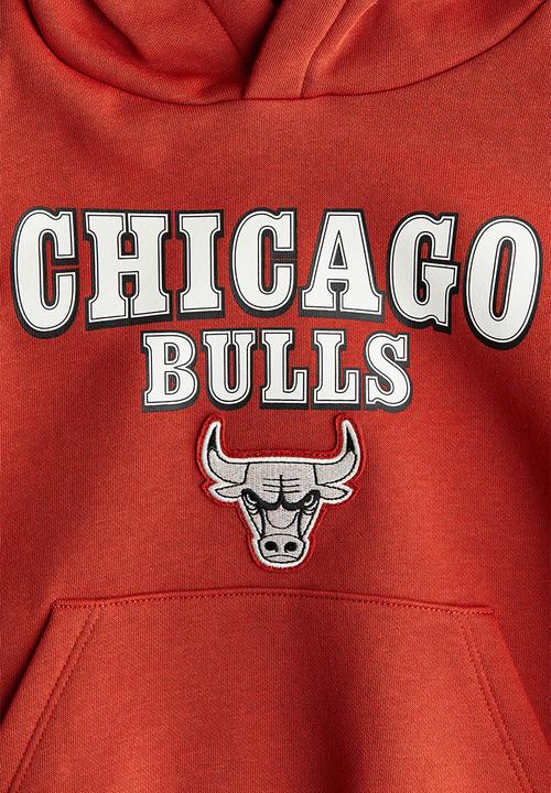 H&M - Printed hoodie - red/chicago bulls