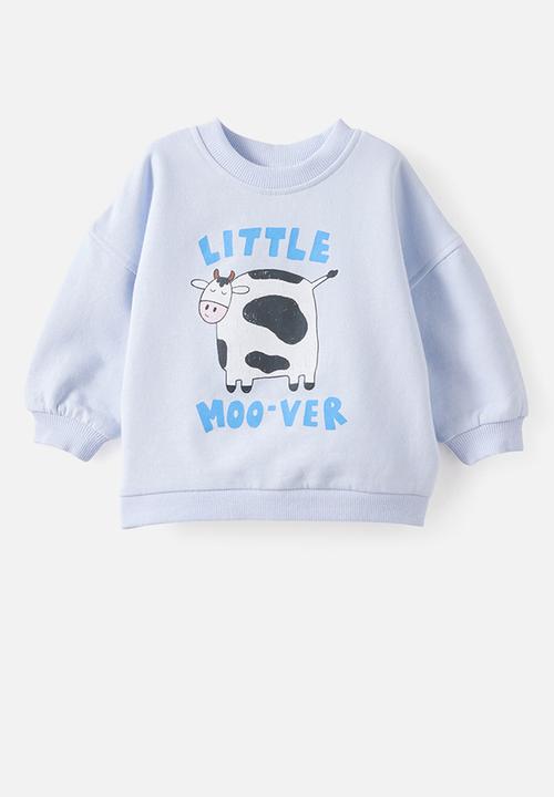 Cotton On - Bundle Riley Sweater & Trackpant - Ice Blue/Little Moover