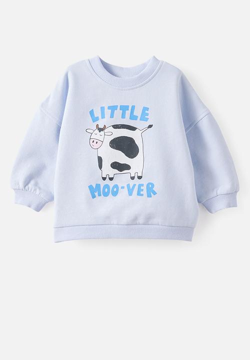 Cotton On - Bundle Riley Sweater & Trackpant - Ice Blue/Little Moover
