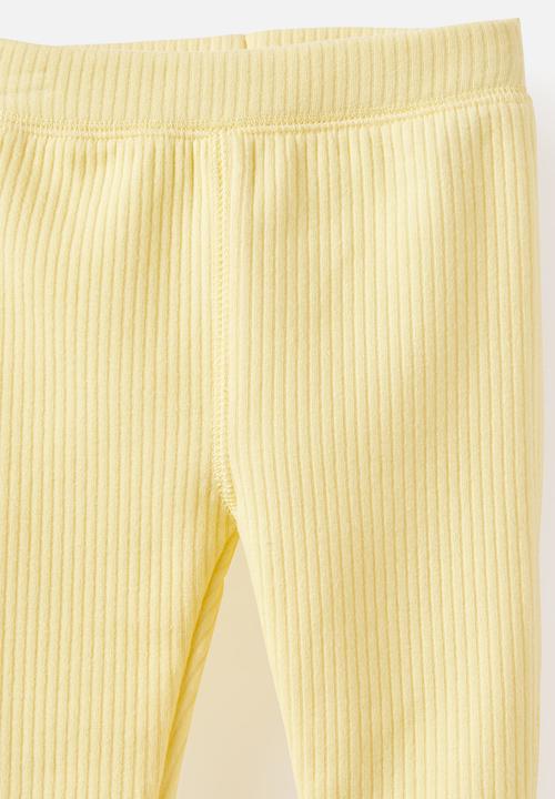 Cotton On - River Rib Skinny Legging - Baby Yellow
