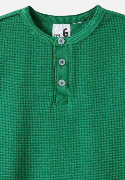 Cotton On - Sully Long Sleeve Pyjama Set - Deep Mint