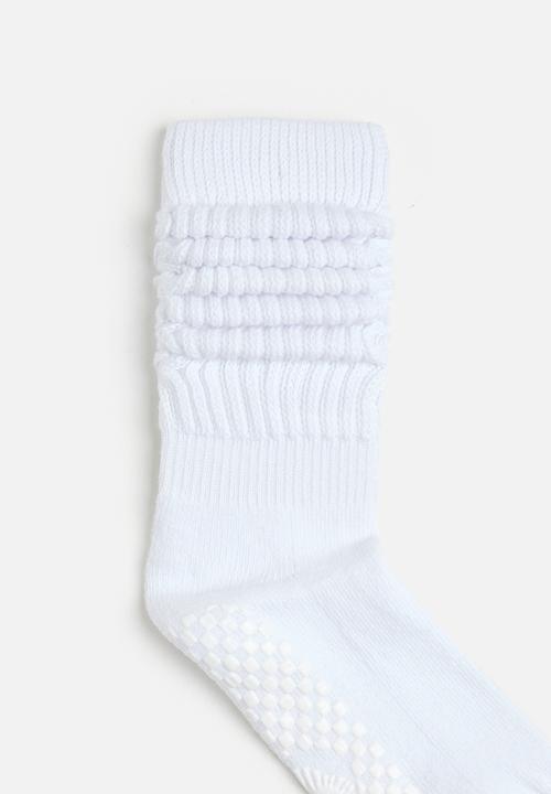 Cotton On - Body scrunch sock - solid white