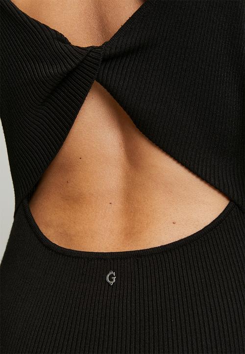 GUESS - Lds Es Juliette Long sleeve Dress Swtr - Black