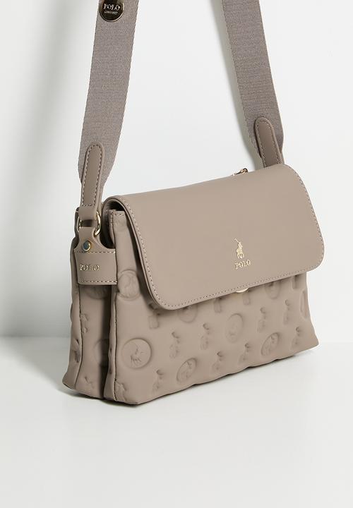 POLO - Luna flapover sling bag - mushroom