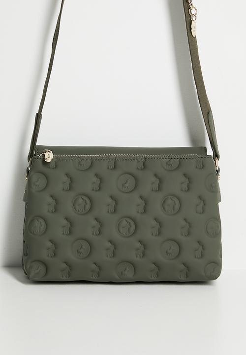 POLO - Luna flapover sling bag - olive