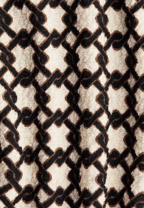 H&M - Draped top - light beige/patterned