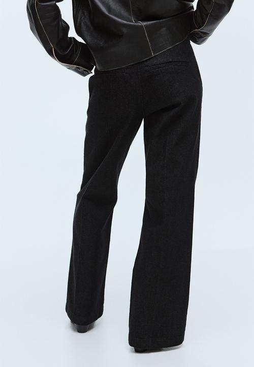 H&M - Flared high jeans - black