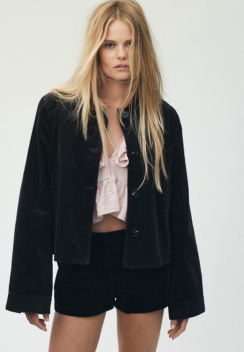 H&M - Cotton corduroy jacket - black