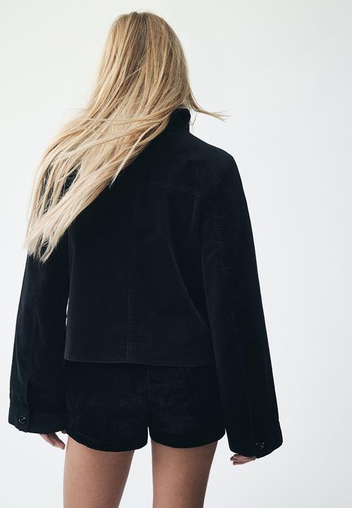 H&M - Cotton corduroy jacket - black