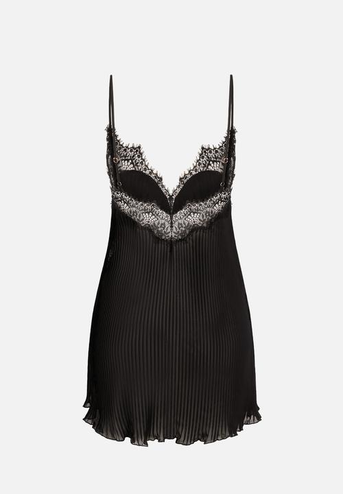 Hunkemoller - Slip dress plisse zaphira - caviar