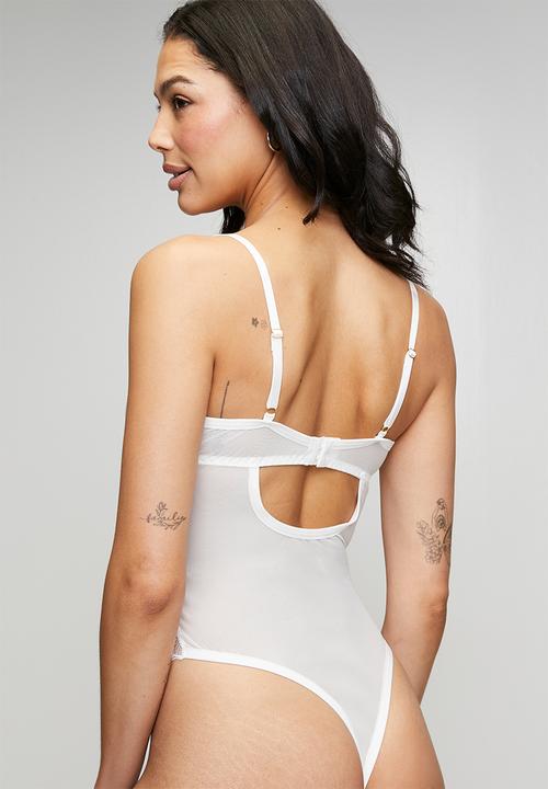 Easy Curves Shapewear - Brief bodysuit - white