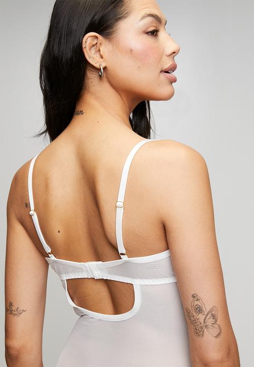 Easy Curves Shapewear - Brief bodysuit - white
