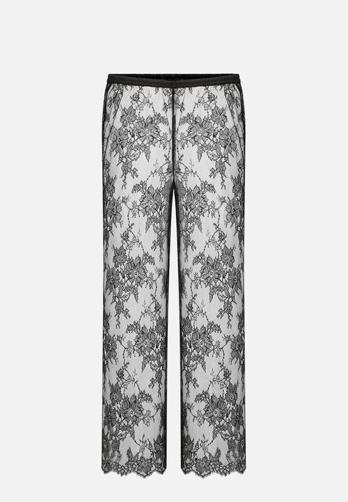 Hunkemoller - Pant lace cecilia - caviar