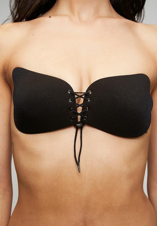 Easy Curves Shapewear - Wing push up stick on bra - black
