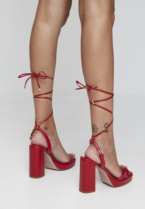 Nine West - Benalde Ankle Strap Heel - Red