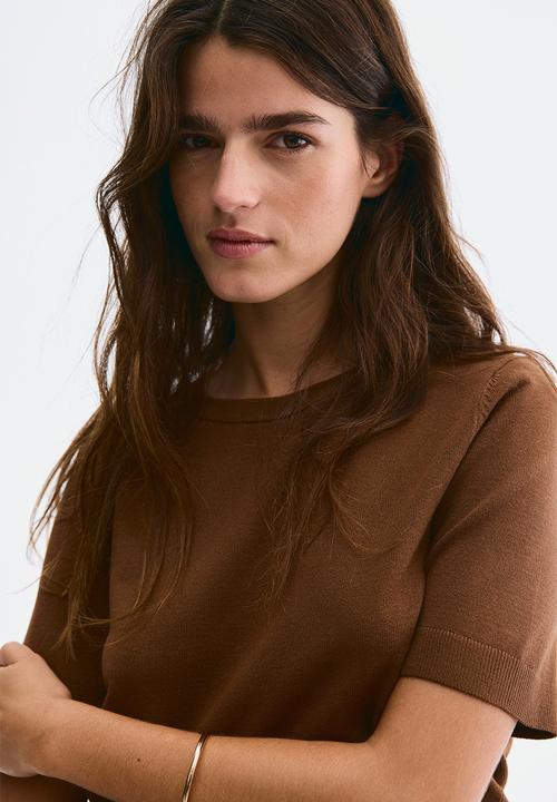 H&M - Fine-knit top - brown