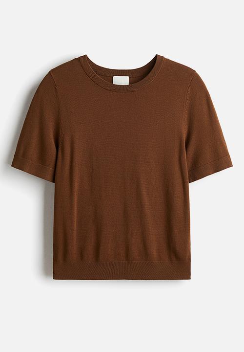 H&M - Fine-knit top - brown