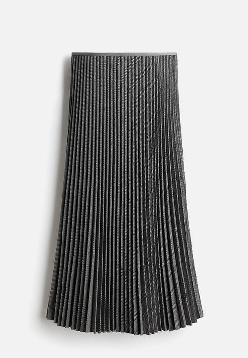 H&M - Pleated skirt - dark grey