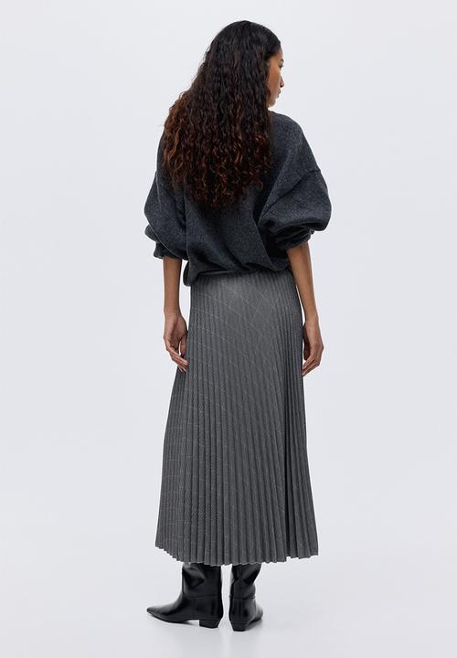 H&M - Pleated skirt - dark grey