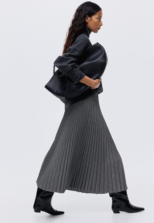 H&M - Pleated skirt - dark grey