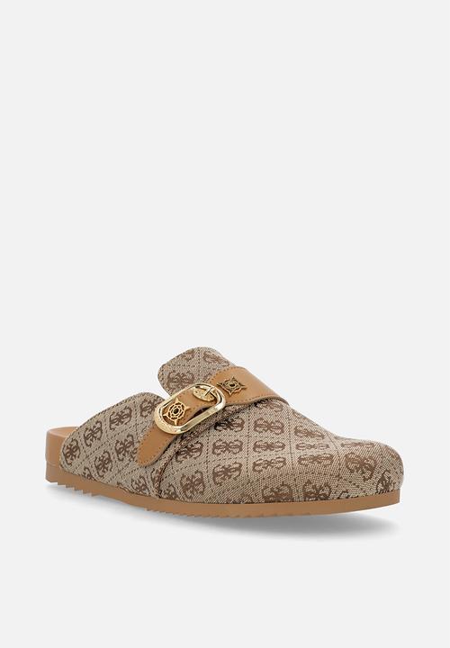 GUESS - Galavanta slipper - beige+brown01/caramel g4